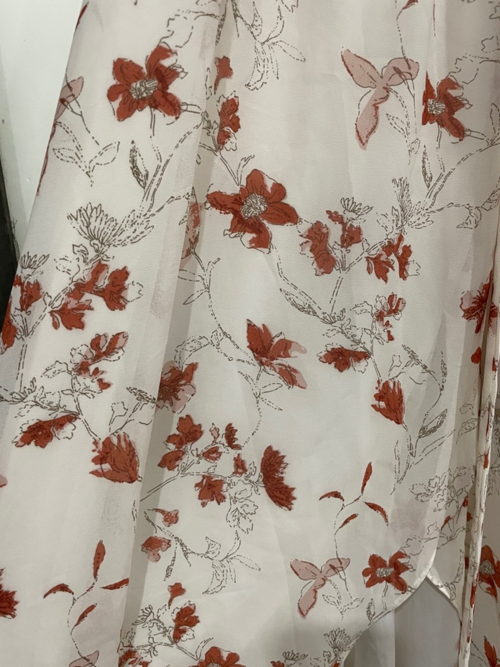 Baltic Born Cream Maxi Dress with Rust Floral Motif - Picture 6 of 6